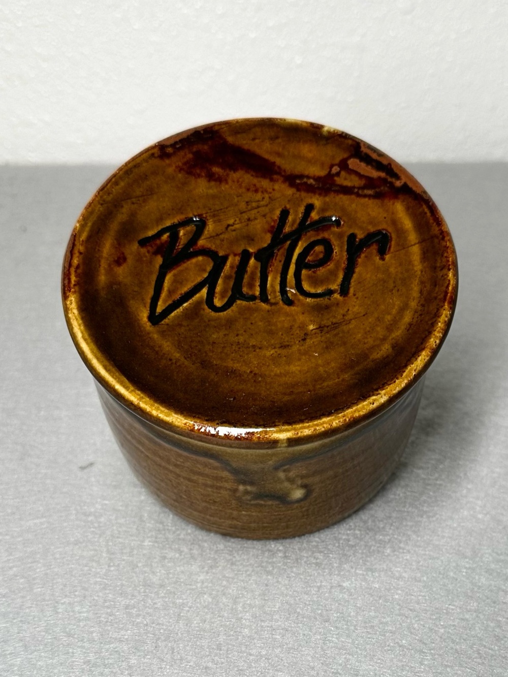 handmade ceramic French butter keeper / butter bell